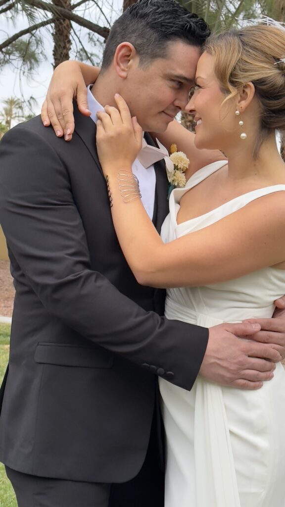 Bride and Groom at the Court